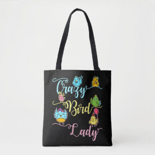 Crazy Bird Lady Bird Lover Watching Birder Tote Bag
