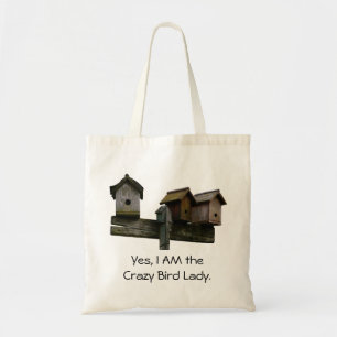 Crazy Bird Lady Tote Bag