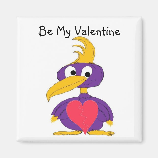 Crazy Bird Magnet (Front)