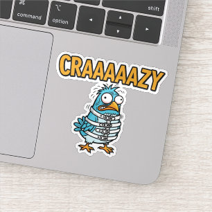 Crazy Bird Sticker