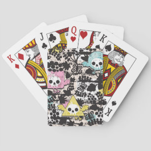 Crazy birds pattern playing cards