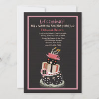 Crazy Birthday Cake Invitation