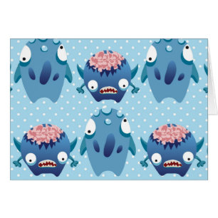 Crazy Blue Monsters amusants Créatures Cadeaux pou