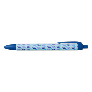 Crazy Blue Paws Ink Pen