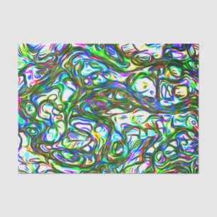 Crazy Brightly Coloured Tissue Paper