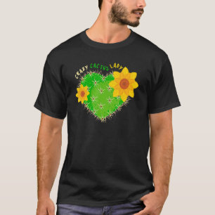 Crazy Cactus Lady Desert Plant Succulents Outfit T-Shirt