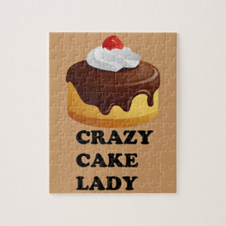Crazy Cake Lady Jigsaw Puzzle