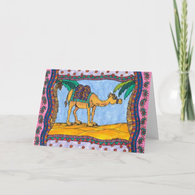 Crazy Camel Greeting Card (Front)