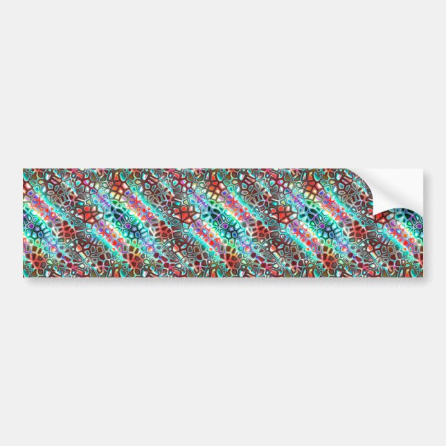 Crazy  Carnival Coloured Bumper Sticker (Front)