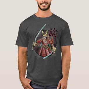 Crazy Cartoon Samurai T-Shirt