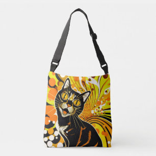 Crazy Cat Crossbody Bag