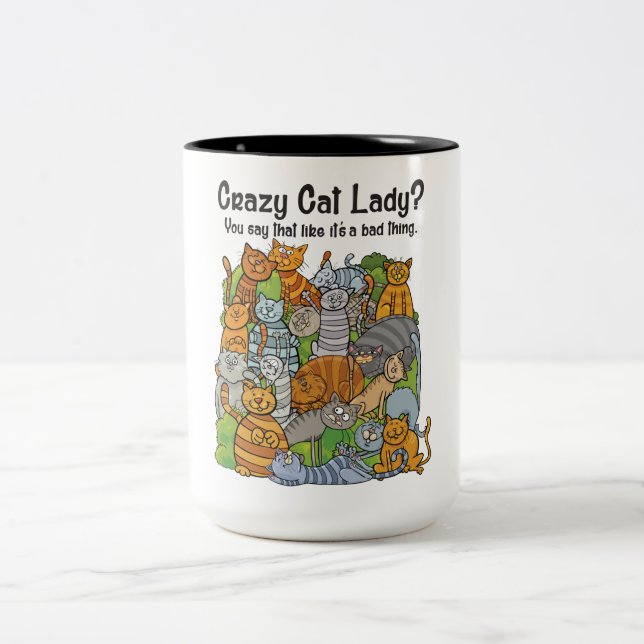 Crazy Cat Lady 2 Toned Mug (Center)