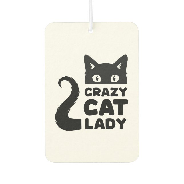 Crazy Cat Lady Air Freshener (Front)