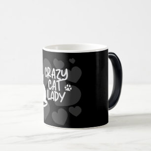 Crazy Cat Lady Black T-Shirt Magic Mug