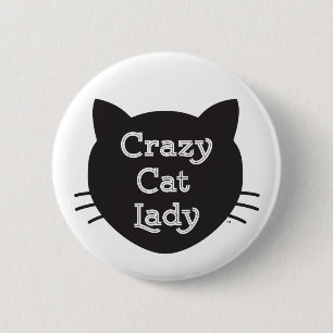 Crazy Cat Lady Button