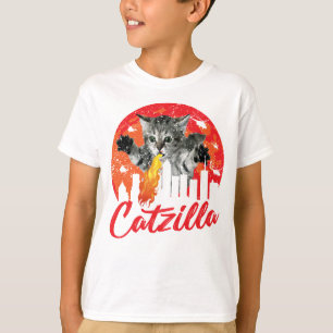 Crazy Cat Lady Catzilla Evil Monster Kitty Cat T-Shirt