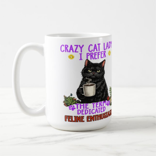 crazy cat lady? coffee mug (Left)