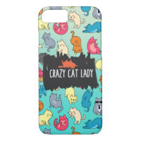 Crazy Cat Lady Cute and Playful Cat Pattern