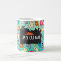 Crazy Cat Lady Cute and Playful Cat Pattern