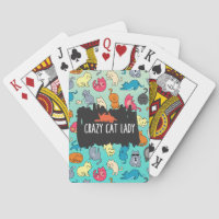 Crazy Cat Lady Cute and Playful Cat Pattern