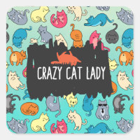 Crazy Cat Lady Cute and Playful Cat Pattern