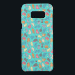 Crazy Cat Lady Cute and Playful Cat Pattern Uncommon Samsung Galaxy S8 Plus Case<br><div class="desc">A phone case with an adorable repeating pattern. A whole lot of frisky kitty cats. Rolling,  tumbling and stretching. The background colour is a turquoise colour.</div>