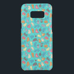 Crazy Cat Lady Cute and Playful Cat Pattern Uncommon Samsung Galaxy S8 Plus Case<br><div class="desc">A phone case with an adorable repeating pattern. A whole lot of frisky kitty cats. Rolling,  tumbling and stretching. The background colour is a turquoise colour.</div>