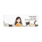 Crazy Cat Lady Cute Kittens Adresse de retour