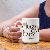 Crazy Cat Lady Cute Personalized