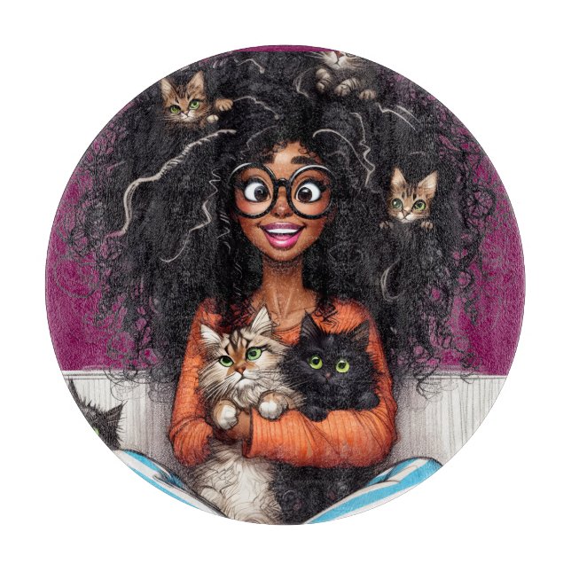 Crazy Cat Lady  Cutting Board (Front)