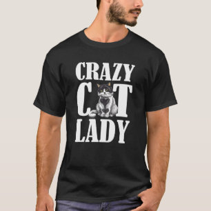 Crazy Cat Lady Daughter Girls Kids Toddler Cat Ki T-Shirt