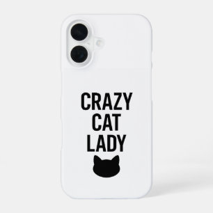 Crazy Cat Lady – Funny Cat Lover Gift iPhone 16 Case