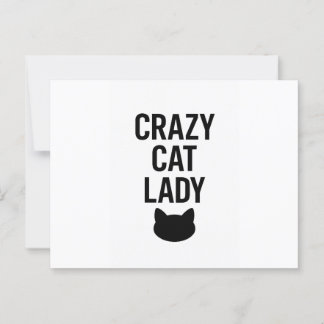 Crazy Cat Lady – Funny Cat Lover Gift Postcard