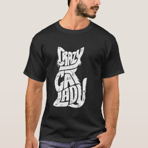 Crazy Cat Lady Funny Girls Women Kitty Kitten Anim T-Shirt