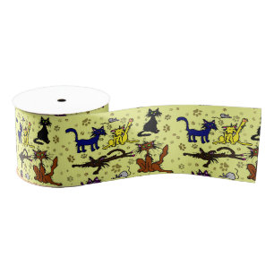 Crazy Cat Lady Grosgrain Ribbon