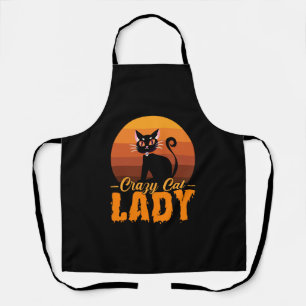 Crazy Cat Lady Halloween Apron