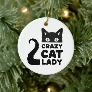 Crazy Cat Lady Holiday Ornament