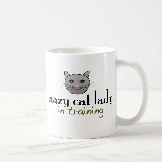 Crazy cat lady in training coffee mug (Right)