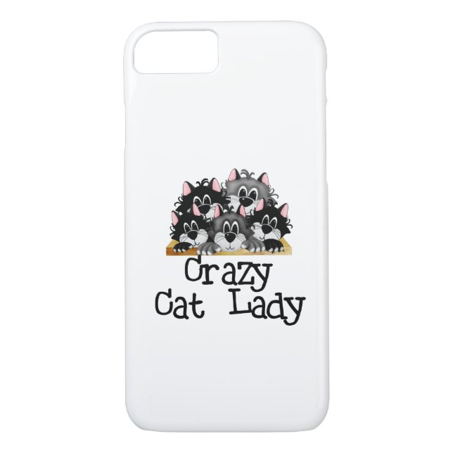 Crazy Cat Lady iPhone 7 case (Back)