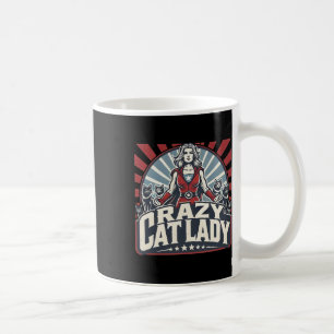 Crazy Cat Lady Kamala Harris Strong Women Coffee Mug