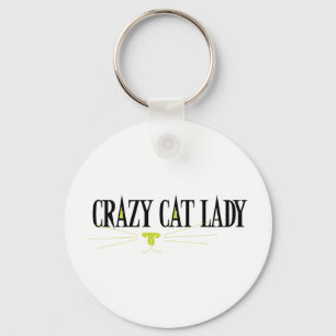 Crazy Cat Lady Keychain