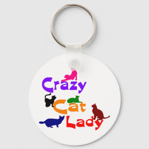 CRAZY CAT LADY KEYCHAIN