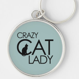 Crazy Cat Lady Keychain
