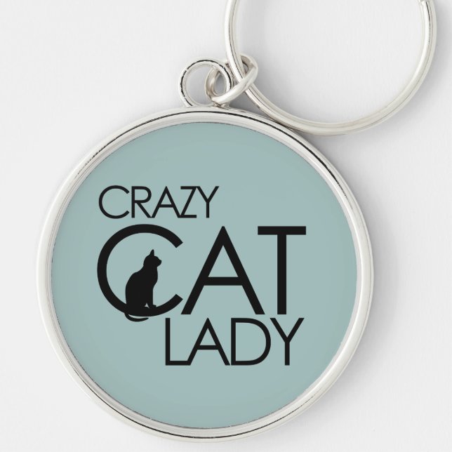 Crazy Cat Lady Keychain (Front)