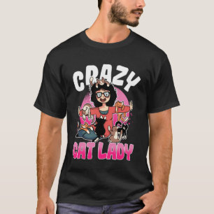 Crazy Cat Lady Motif Great Cat Mum Grandma T-Shirt