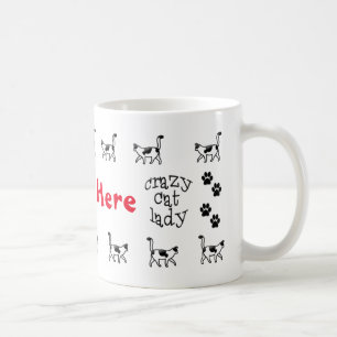 Crazy Cat Lady Personalized Mug Cup