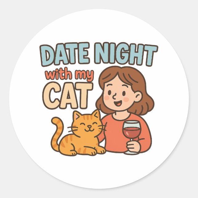 Crazy Cat Lady Sticker, Funny Cat Stickers (Front)
