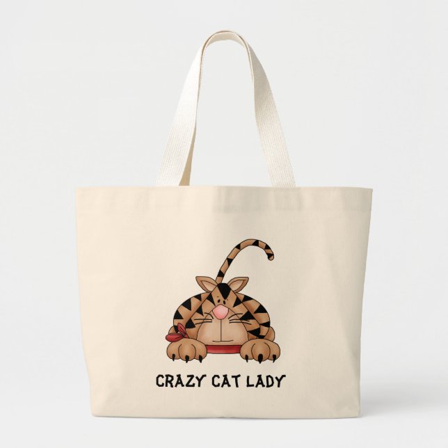 Crazy Cat Lady tote (Front)