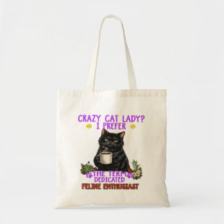 crazy cat lady? tote bag