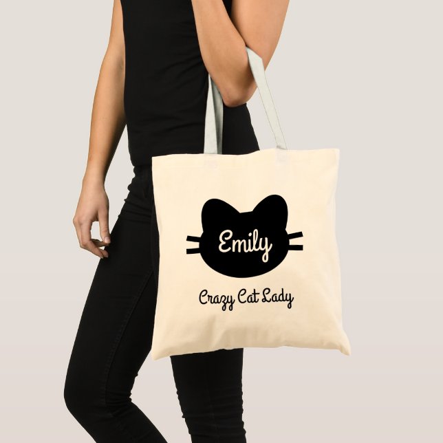 "Crazy Cat Lady" Tote Bag (Front (Product))
